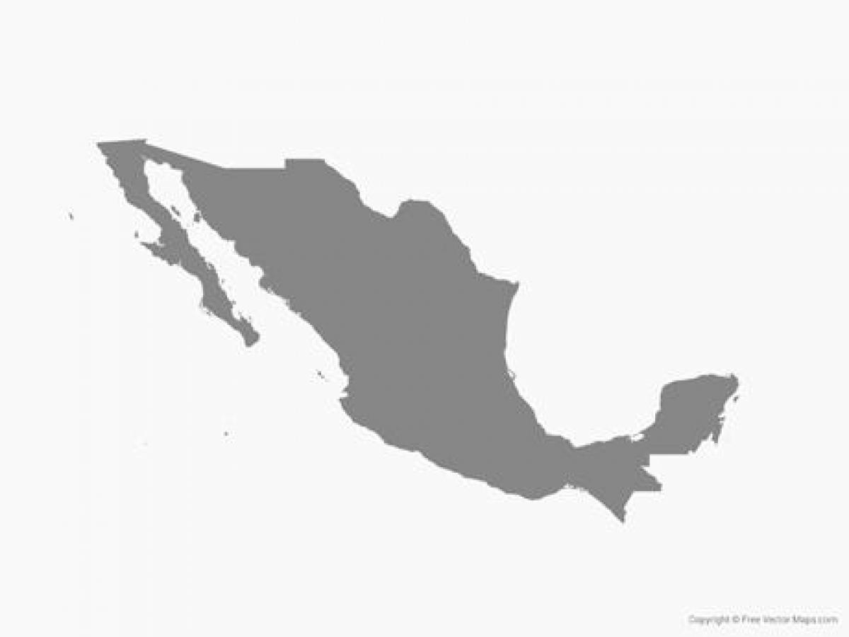 Mexiko vektor kaart
