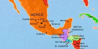 Mexiko amerika kaart