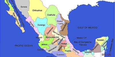 State Mexiko kaart