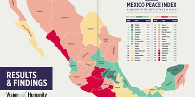 Geweld in Mexiko kaart