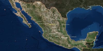 Satelliet kaart Mexiko