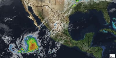 Satelliet weer kaart Mexiko