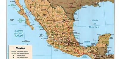 Mexiko oorspronklike kaart